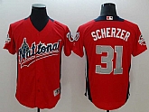National League 31 Max Scherzer Red 2018 MLB All Star Game Home Run Derby Jersey,baseball caps,new era cap wholesale,wholesale hats